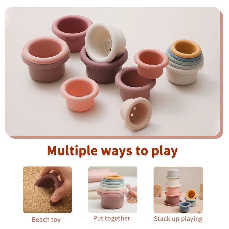 Nook & Nurture Silicone Stacking Cups