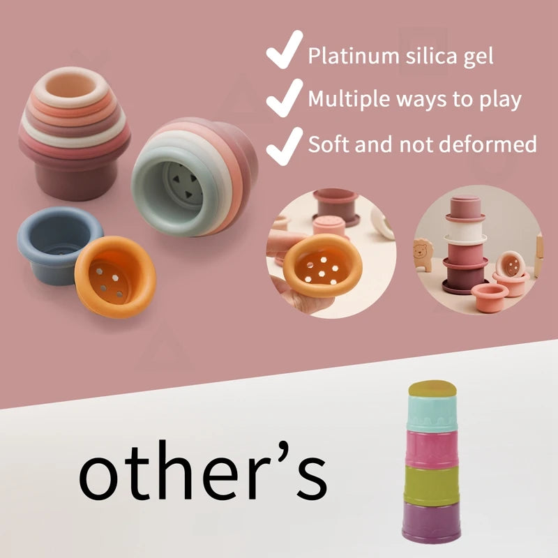 Nook & Nurture Silicone Stacking Cups