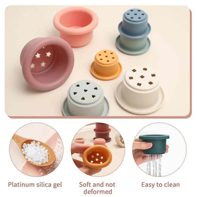 Nook & Nurture Silicone Stacking Cups