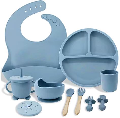 Nook & Nurture 9-Piece Silicone Feeding Set